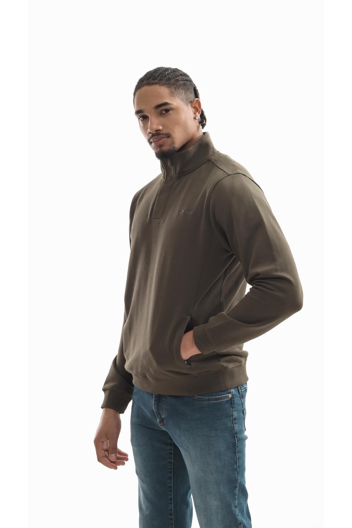 Boğazlı sweatshirt
