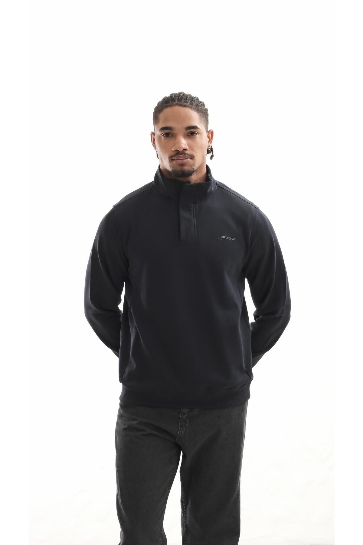 Boğazlı sweatshirt