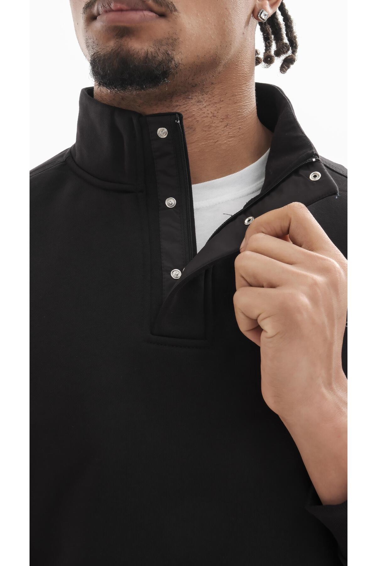 Boğazlı sweatshirt