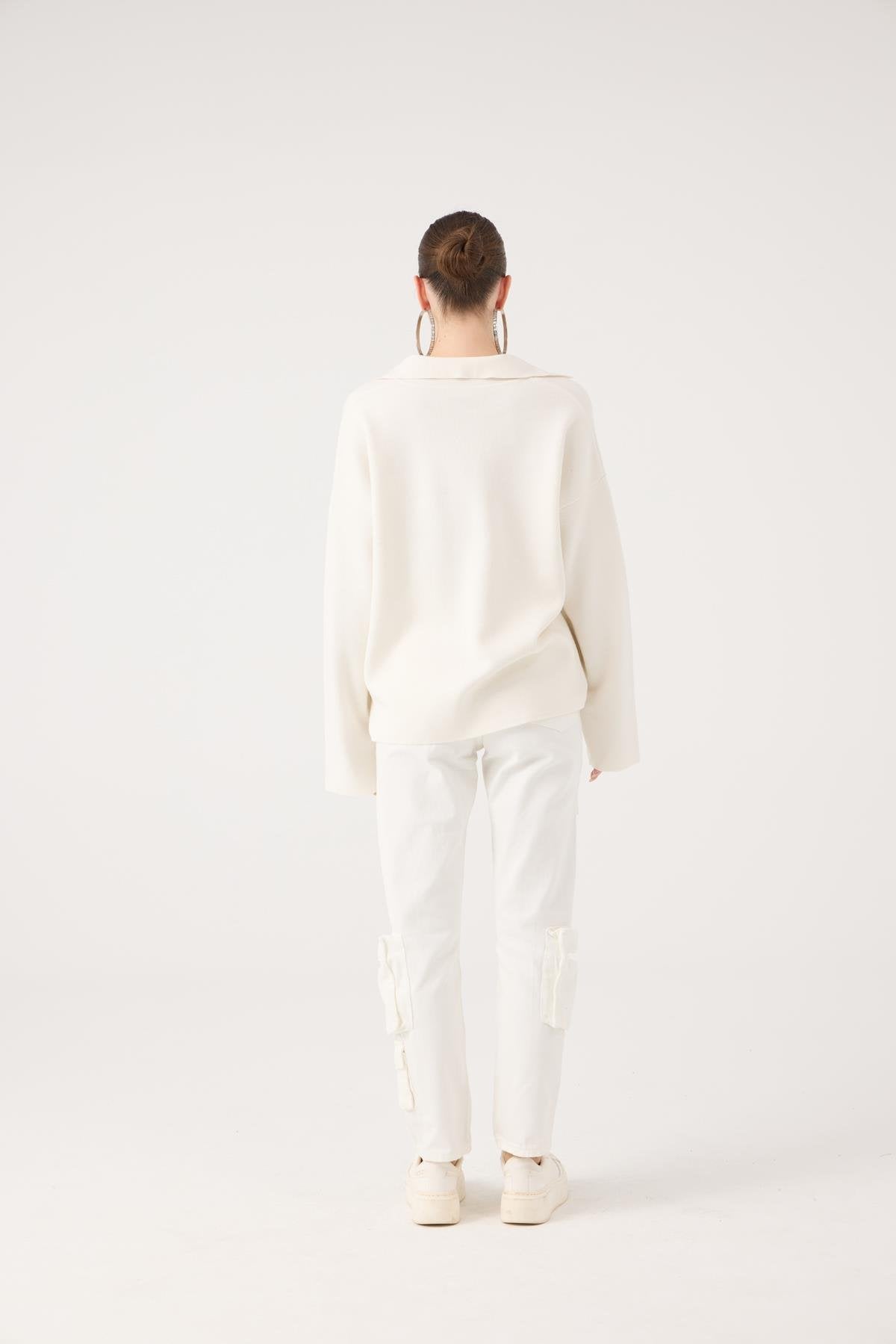 Serenity Jean Pantolon Beyaz