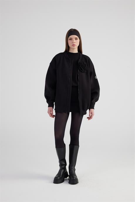 Alexa Bomber Ceket Siyah Siyah XS