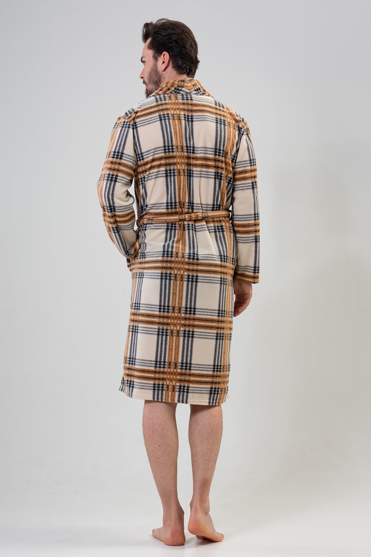 ERKEK POLAR SAL YAKALI UZUN KOL UZUN CEPLI SABAHLIK