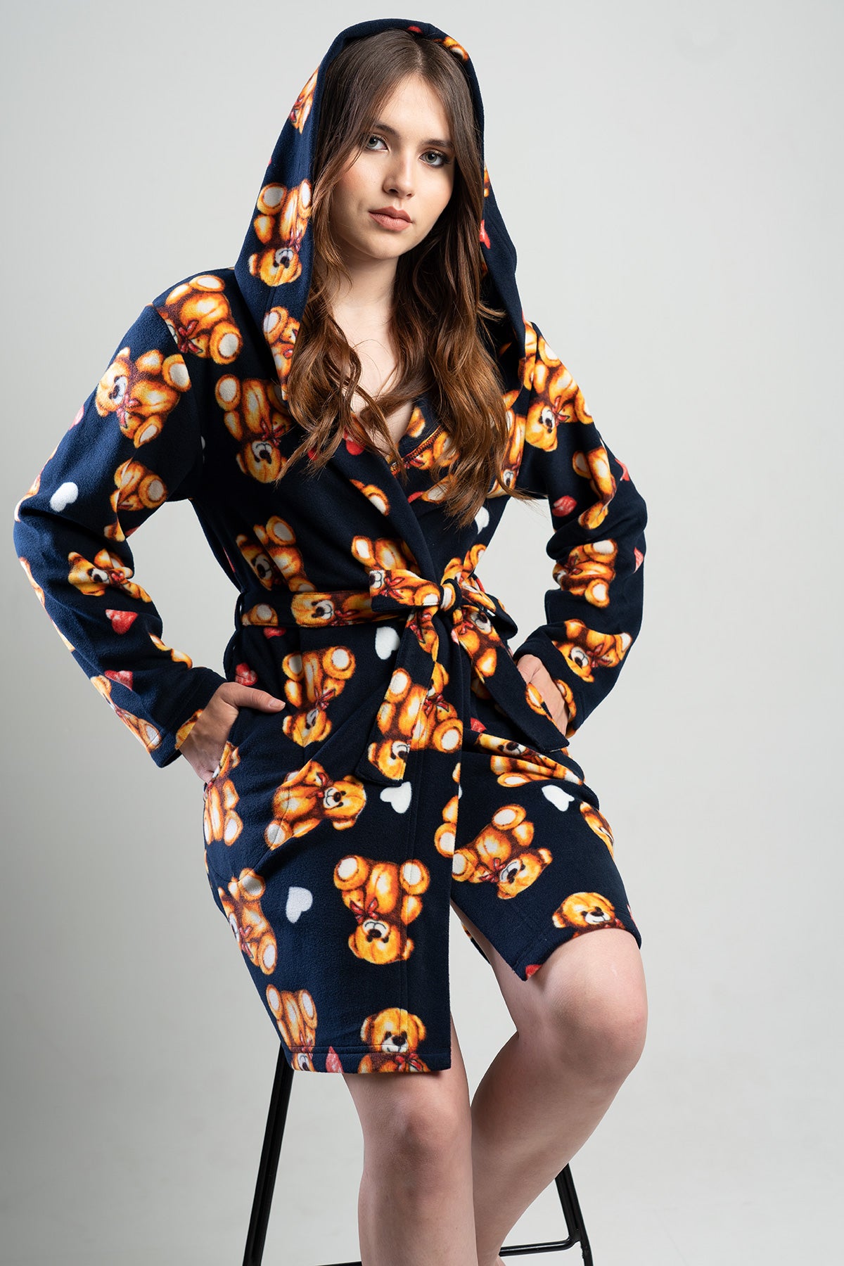 Woman Lovely Bear Dressing Gown