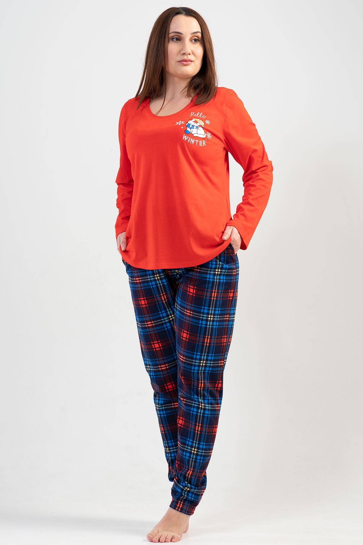 Woman Big Size Winter Pyjama Set