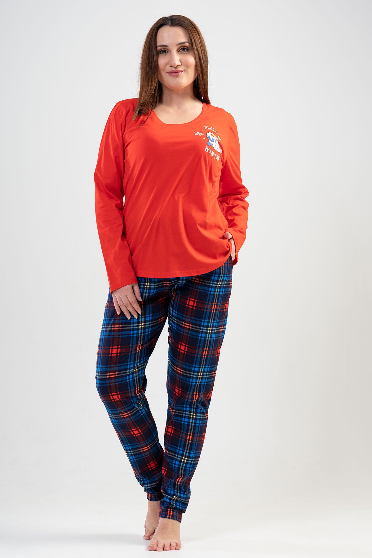 Woman Big Size Winter Pyjama Set