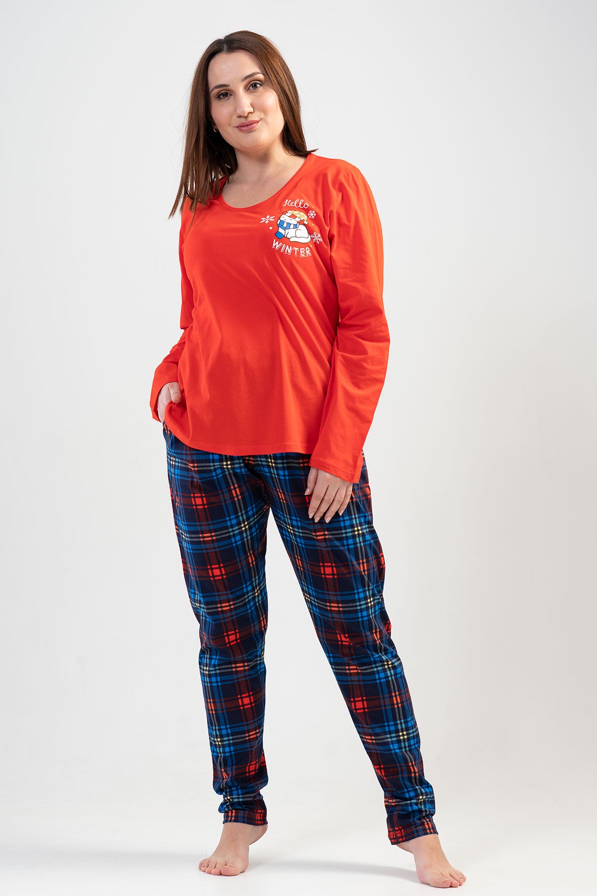Woman Big Size Winter Pyjama Set