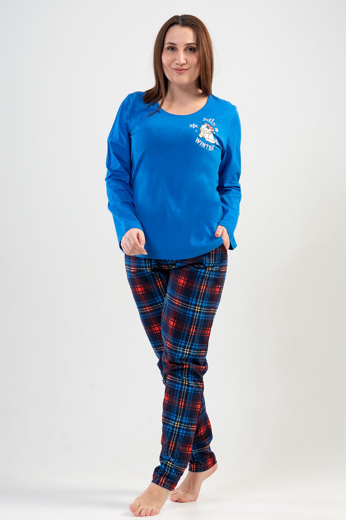Woman Big Size Winter Pyjama Set