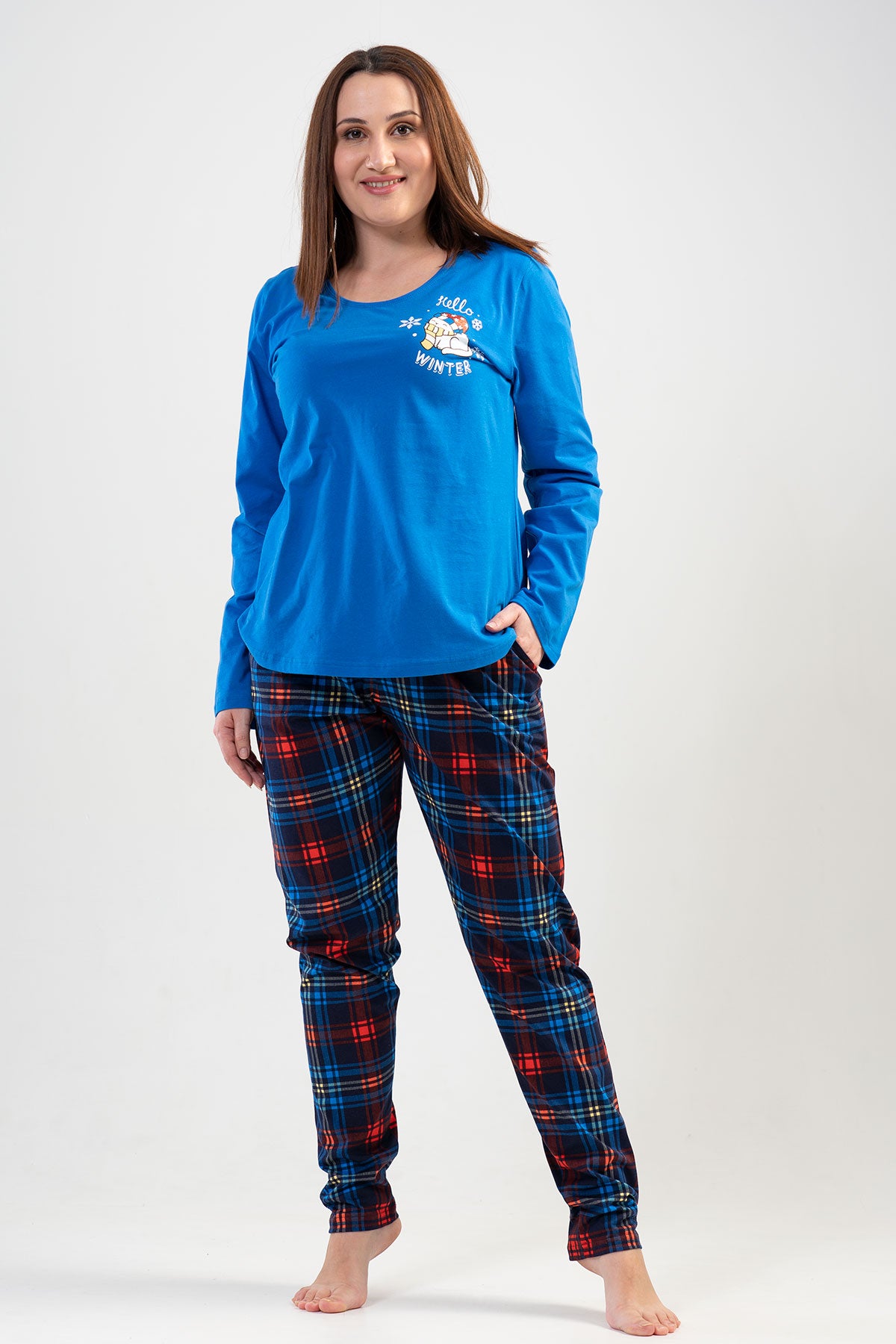 Woman Big Size Winter Pyjama Set