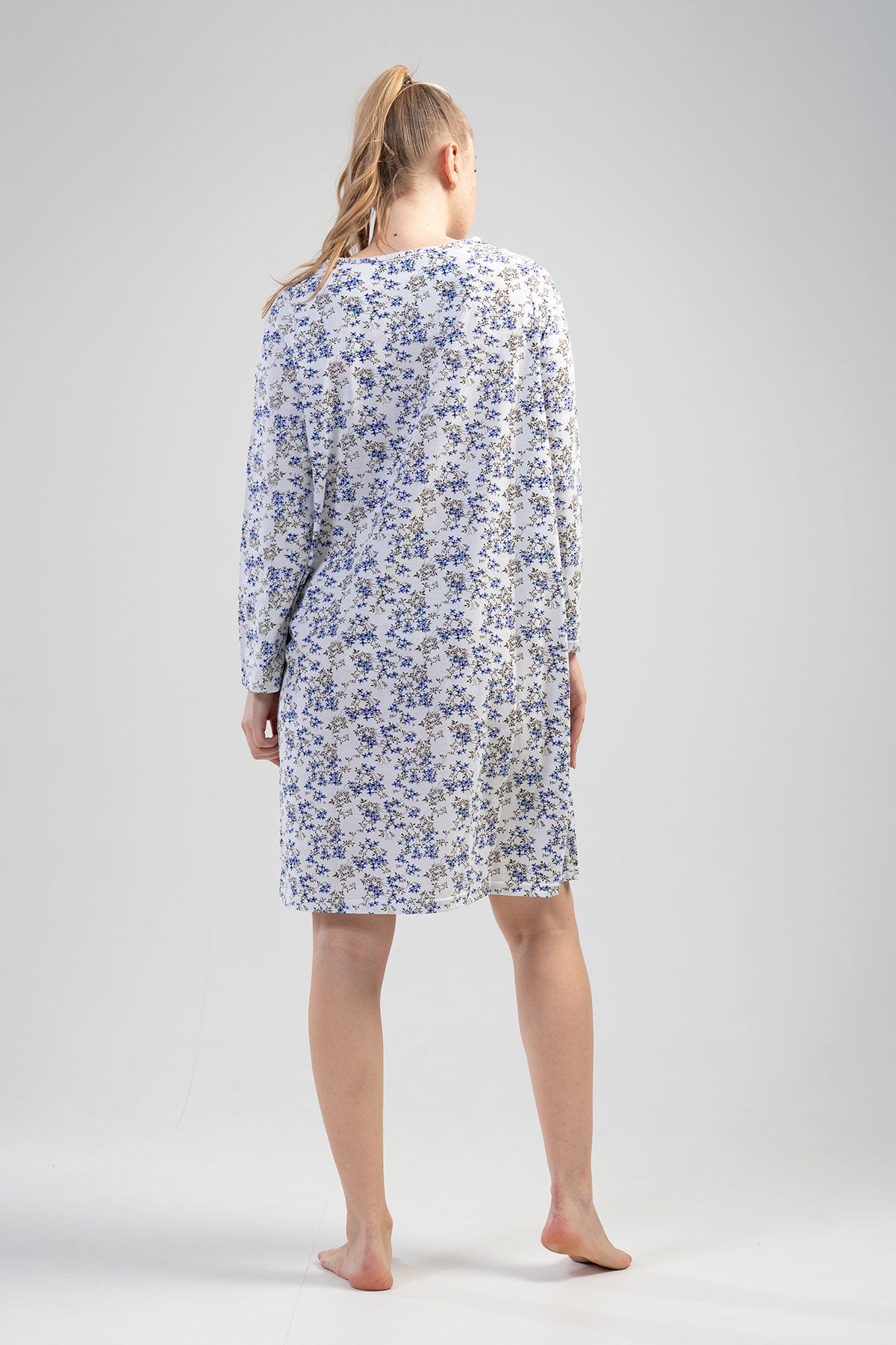 Woman Grandma Peony Nightgown
