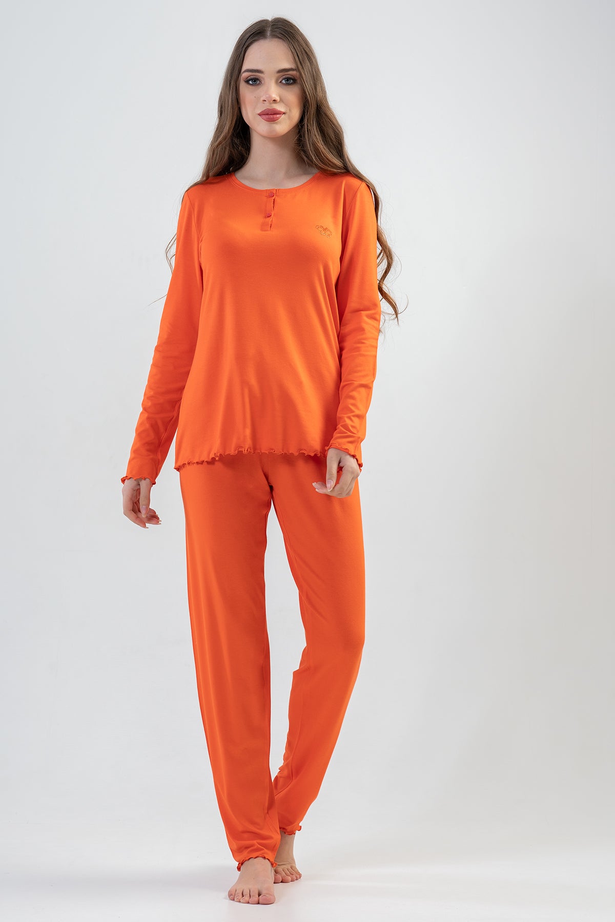 Woman Salmon Pyjama Set