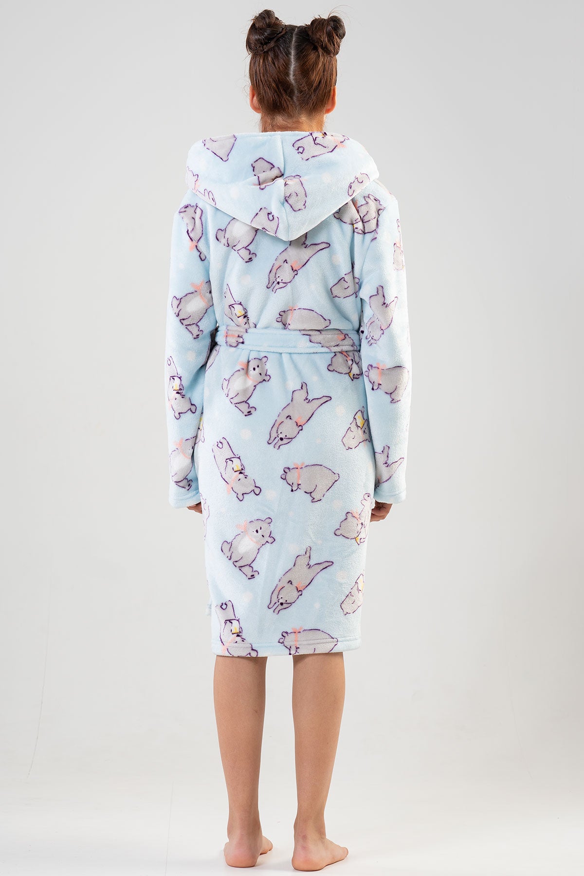 KIZ COCUK SOFT KAPSONLU UZUN KOL CEPLI KISA SABAHLIK