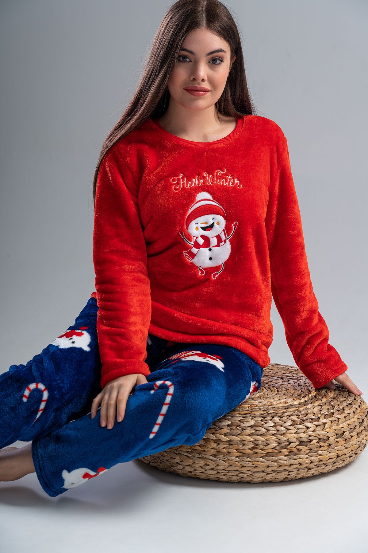 Woman Soft Christmas Pyjama Set