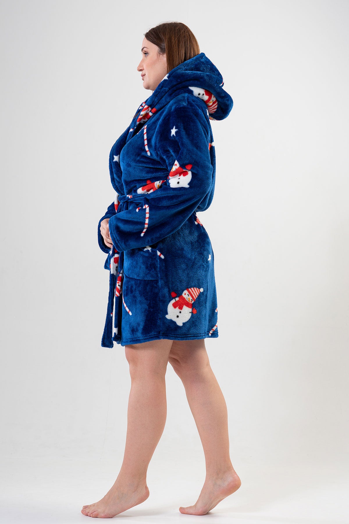 Woman Big Size Soft Christmas Dressing Gown