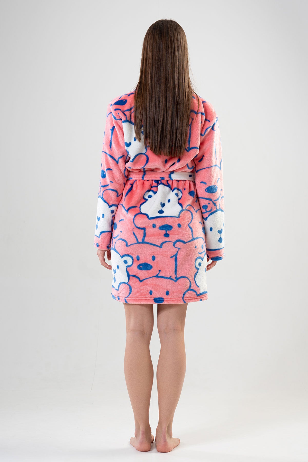 BAYAN SOFT SAL YAKA UZUN KOL KISA CEPLI SABAHLIK