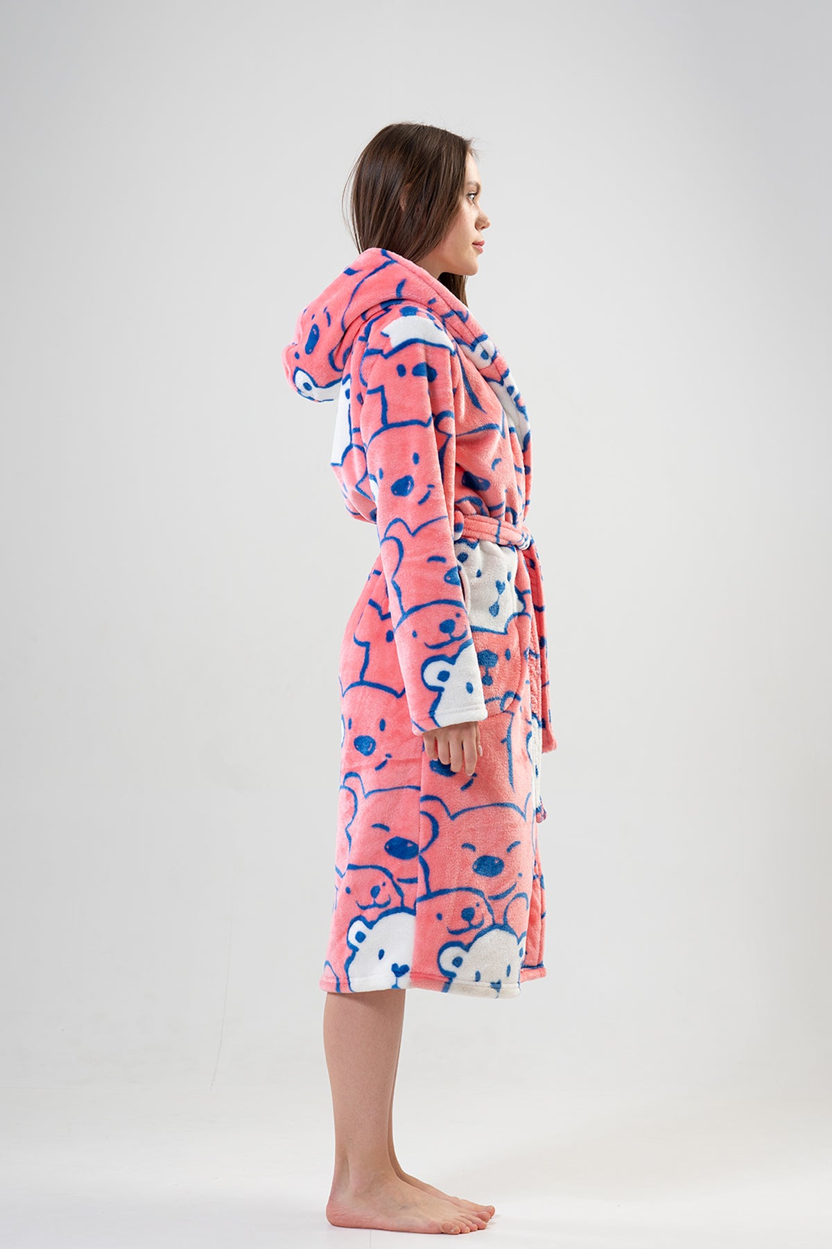 Woman Pink Dressing Gown
