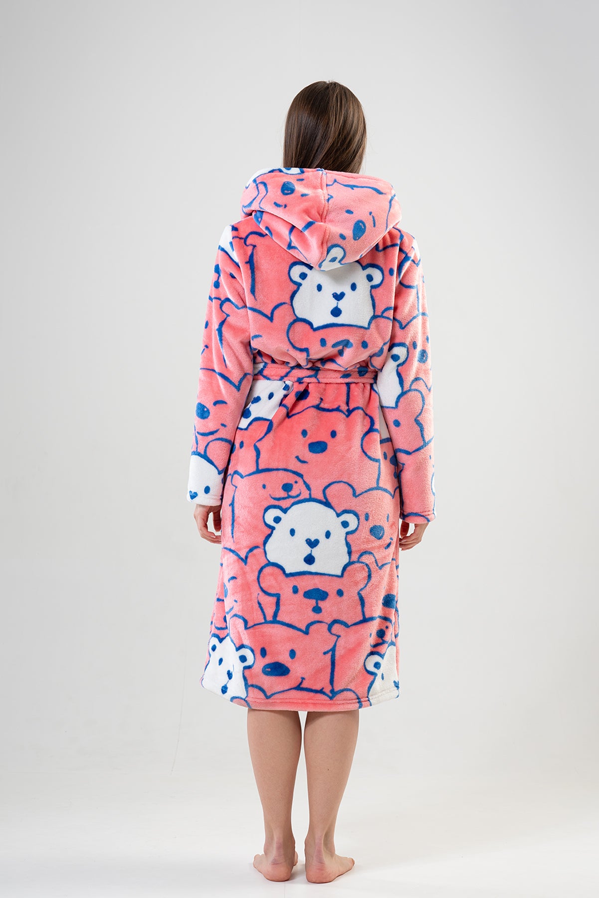 Woman Pink Dressing Gown