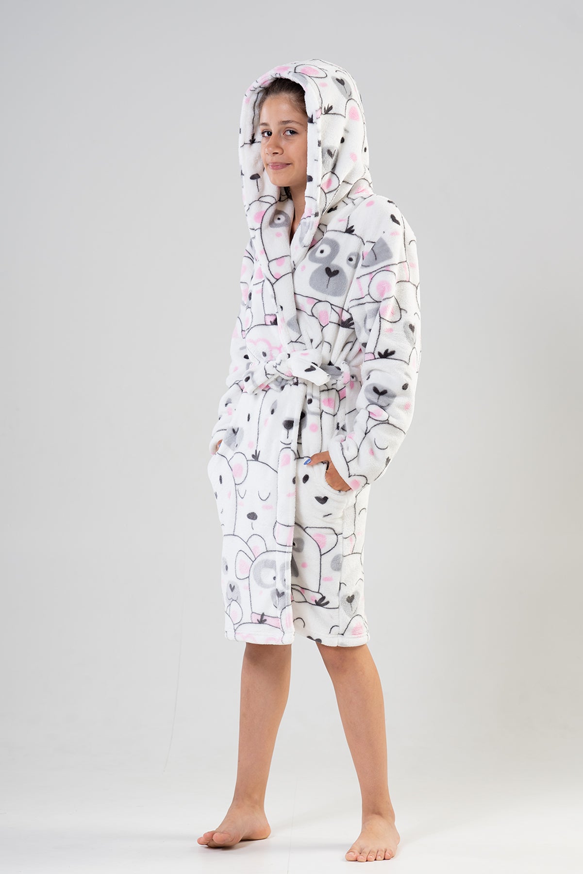 Kids' Girl White Dressing Gown