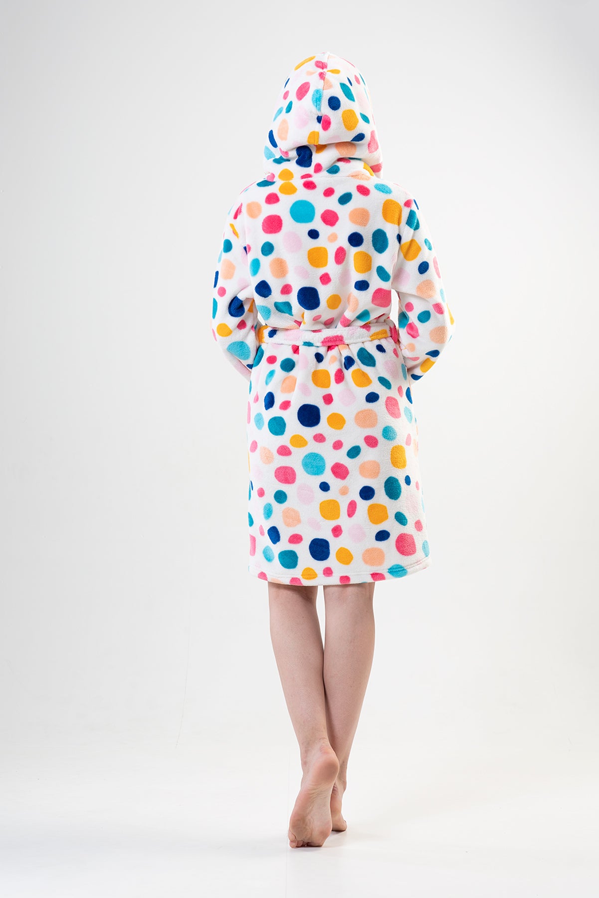 Woman Colorly Dressing Gown