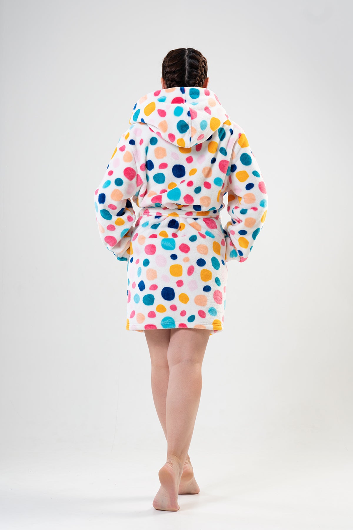 Woman Big Size Colorly Dressing Gown