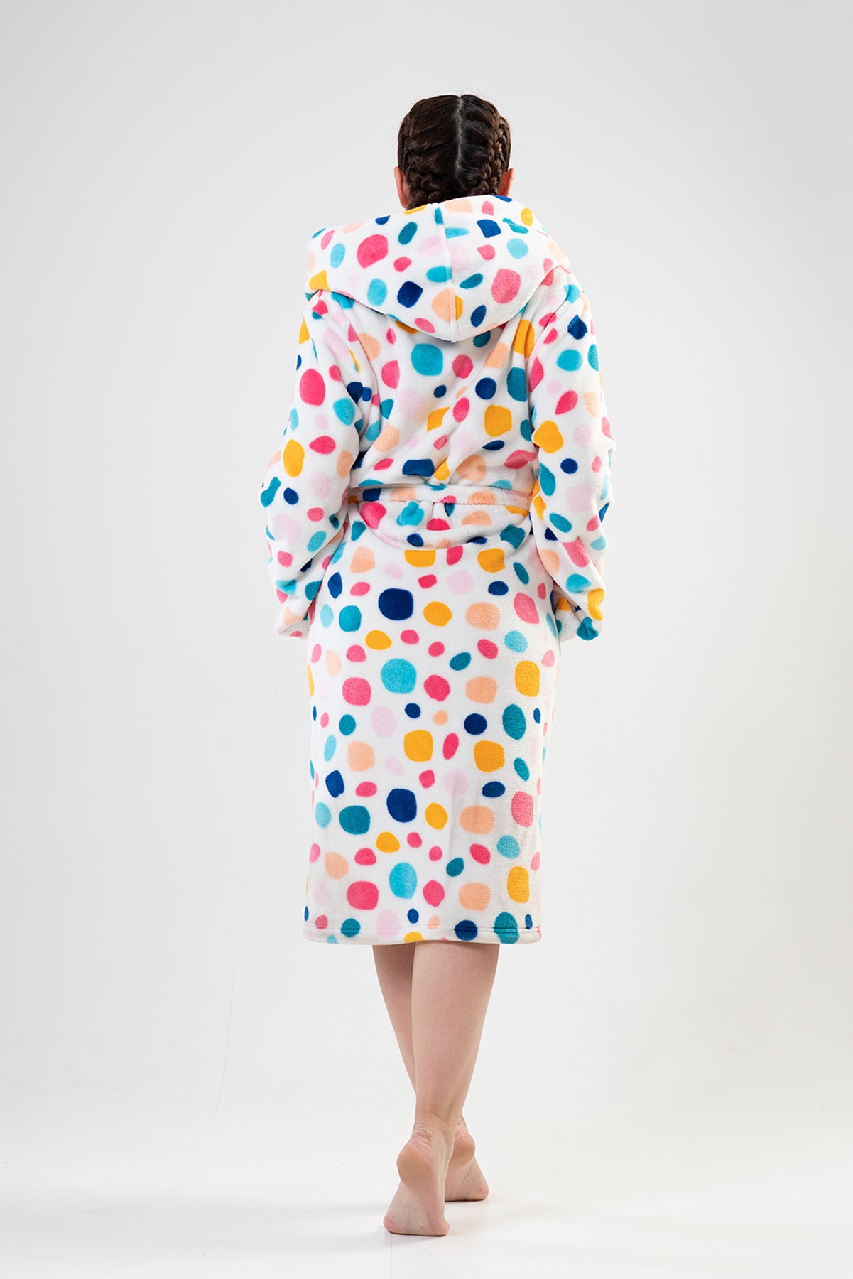 Woman Big Size Colorly Dressing Gown