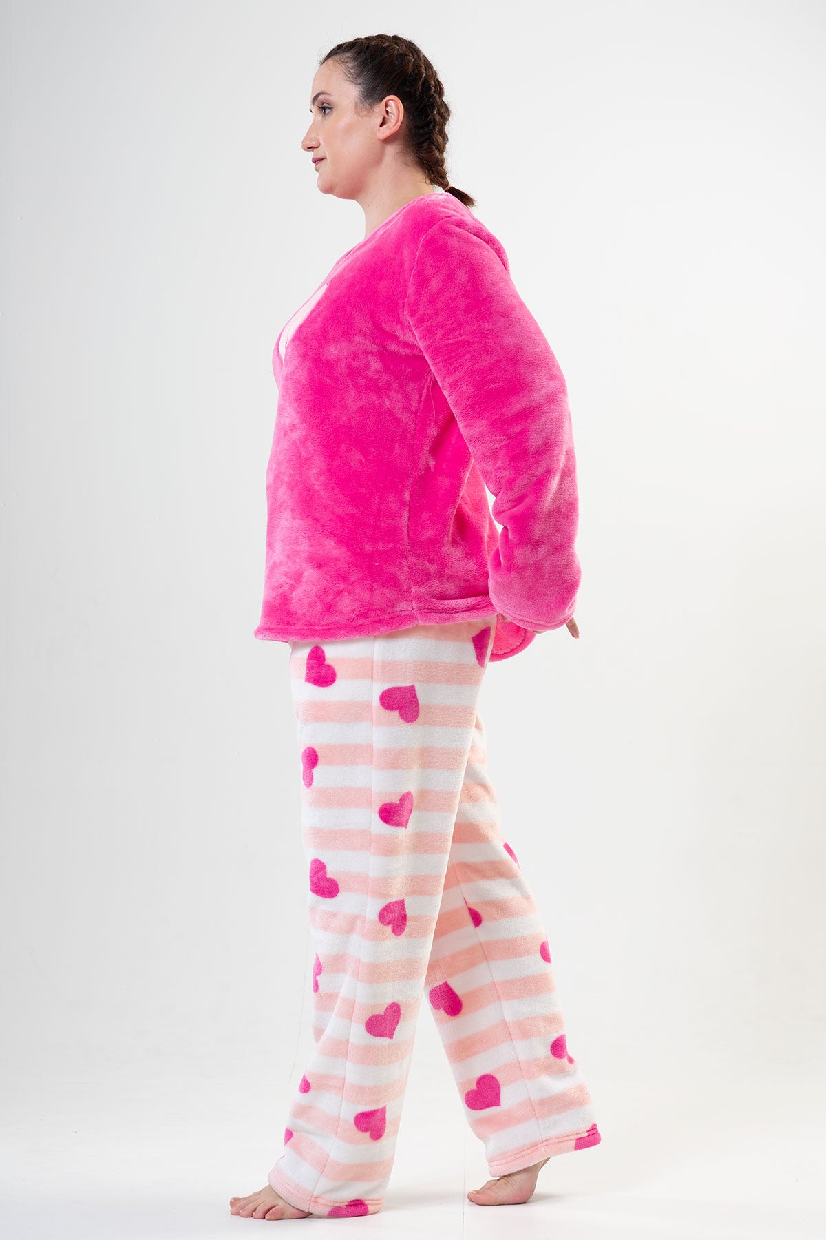 Woman Big Size Me and You PJ Set