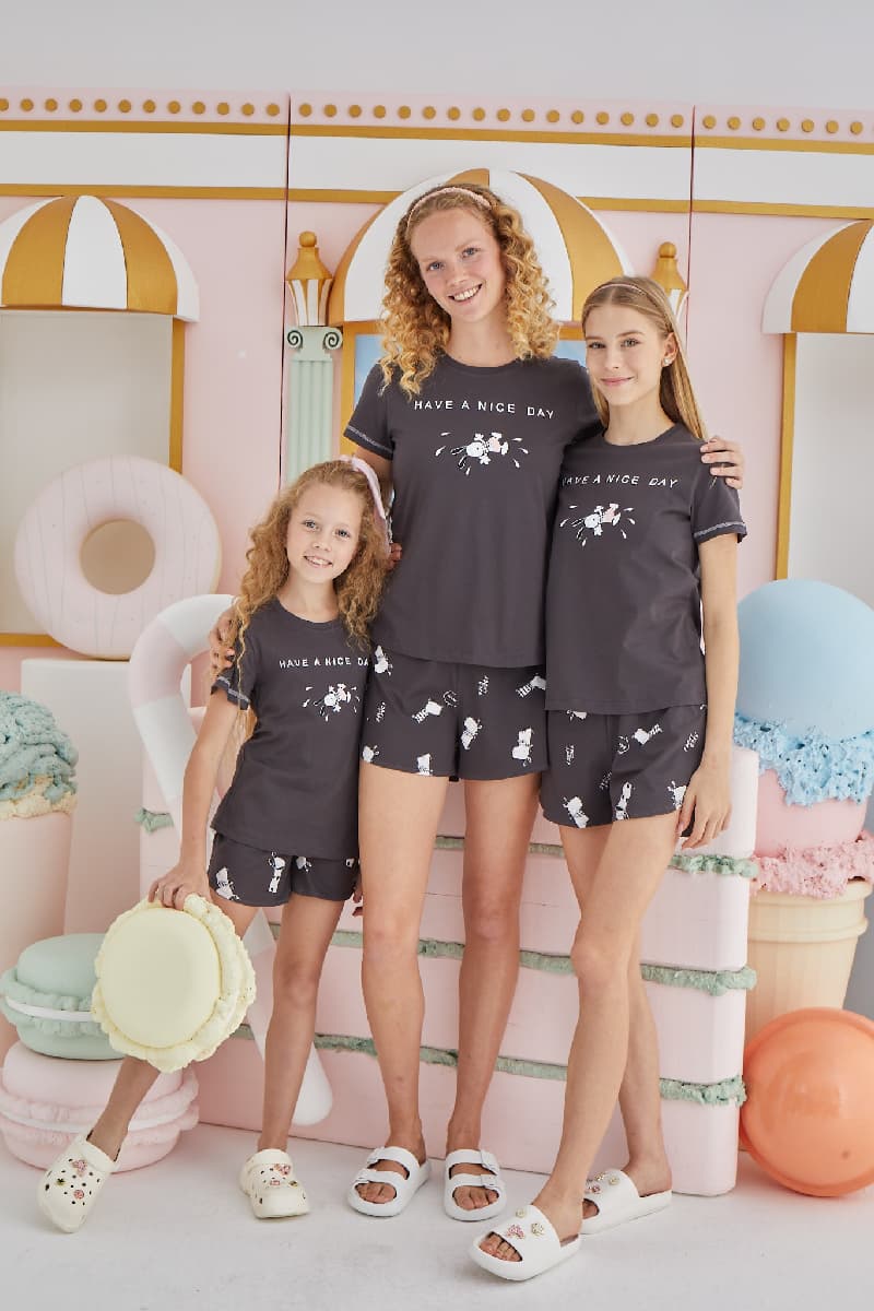 15761 BAYAN BASKILI ŞORT TAKIM