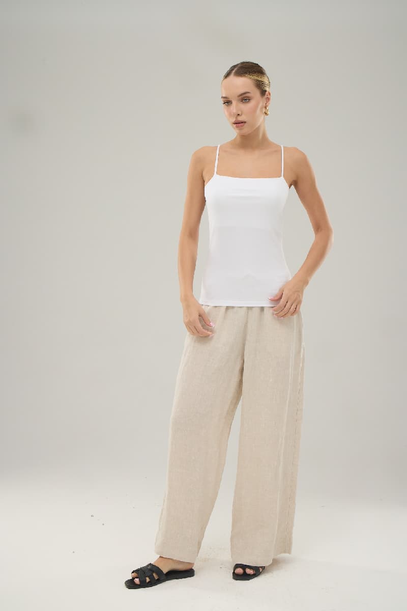 16305 Kadın İnce Askılı Bluz