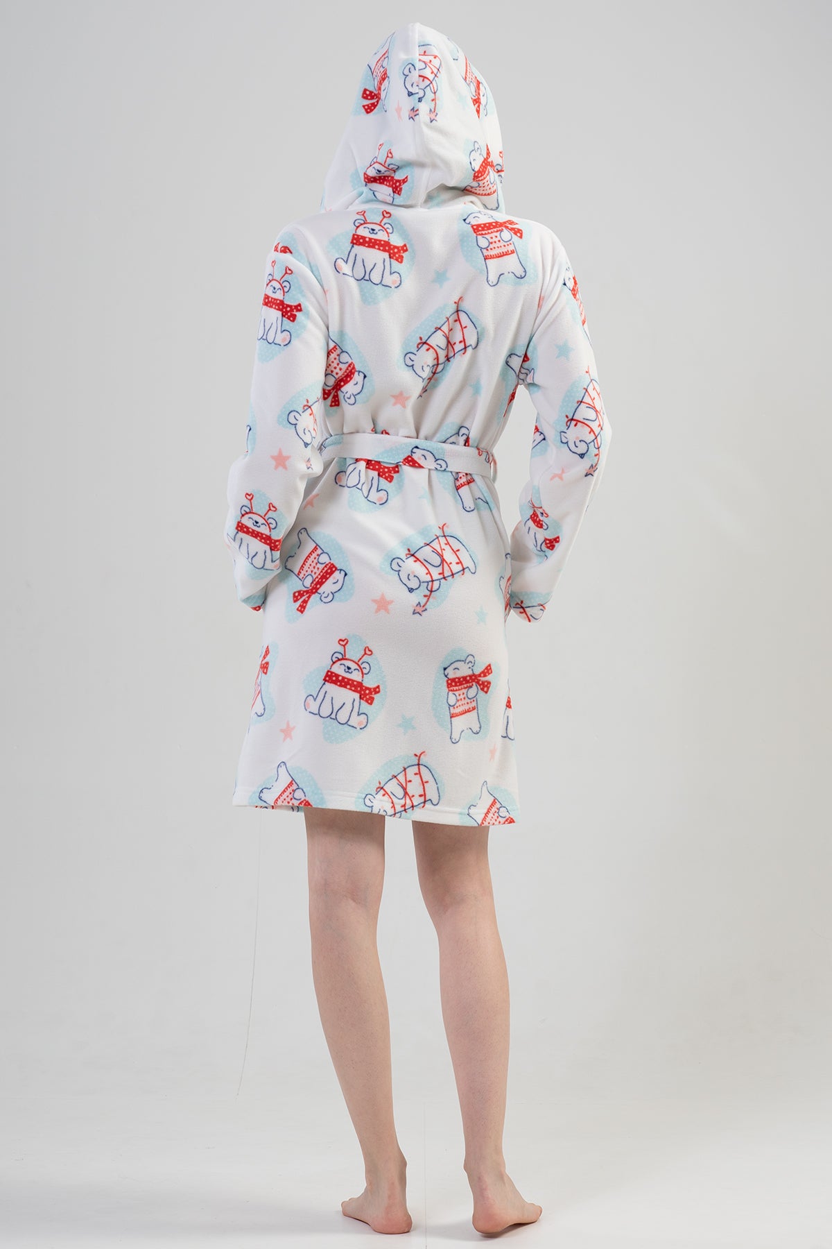 Woman Fleece Winter Dressing Gown