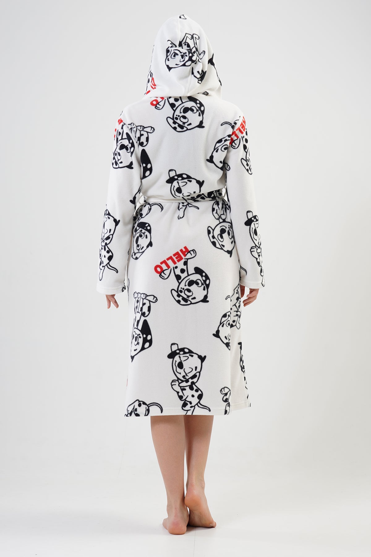 Woman Sweet Dog Dressing Gown