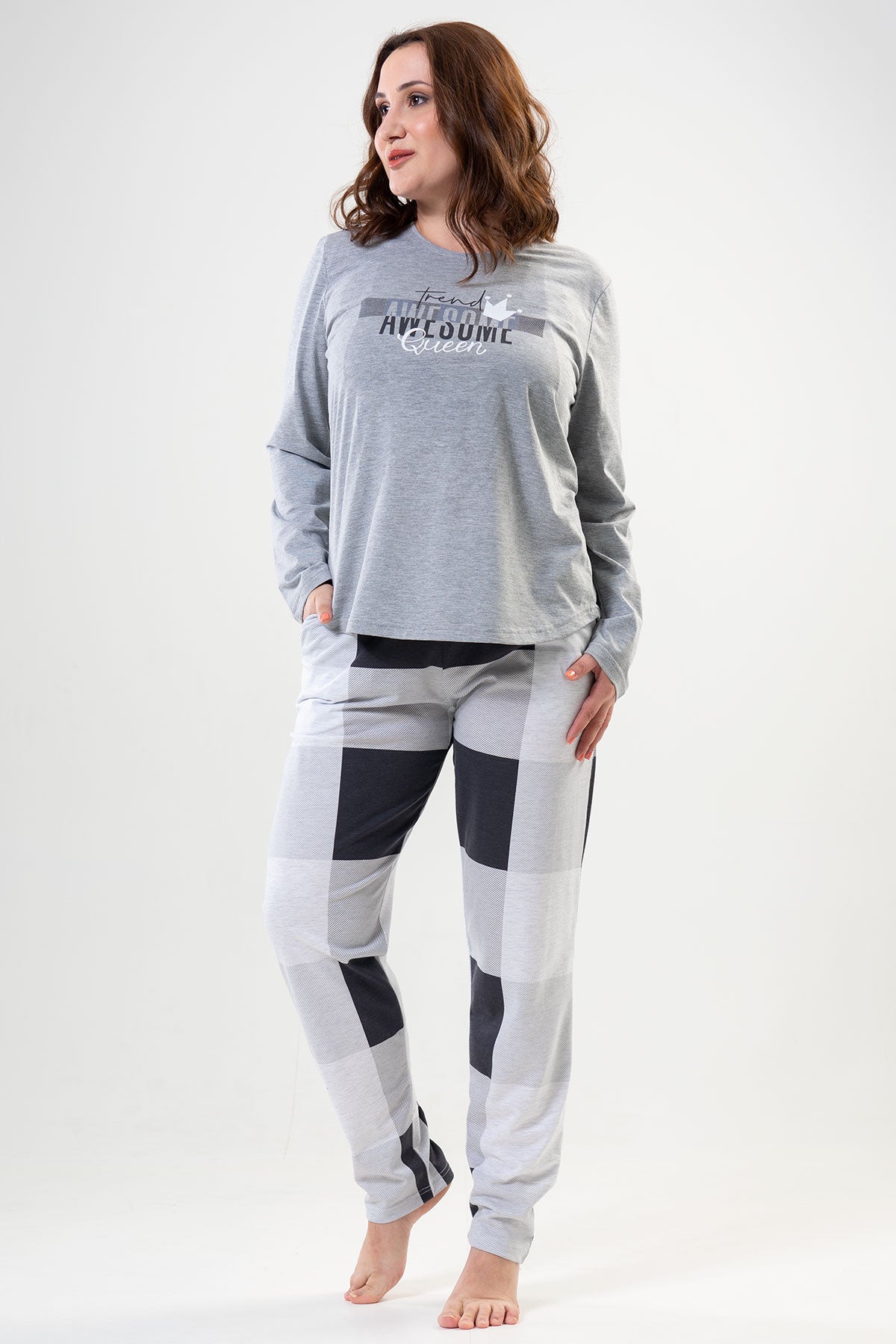 Woman Big Size Queen Pyjama Set