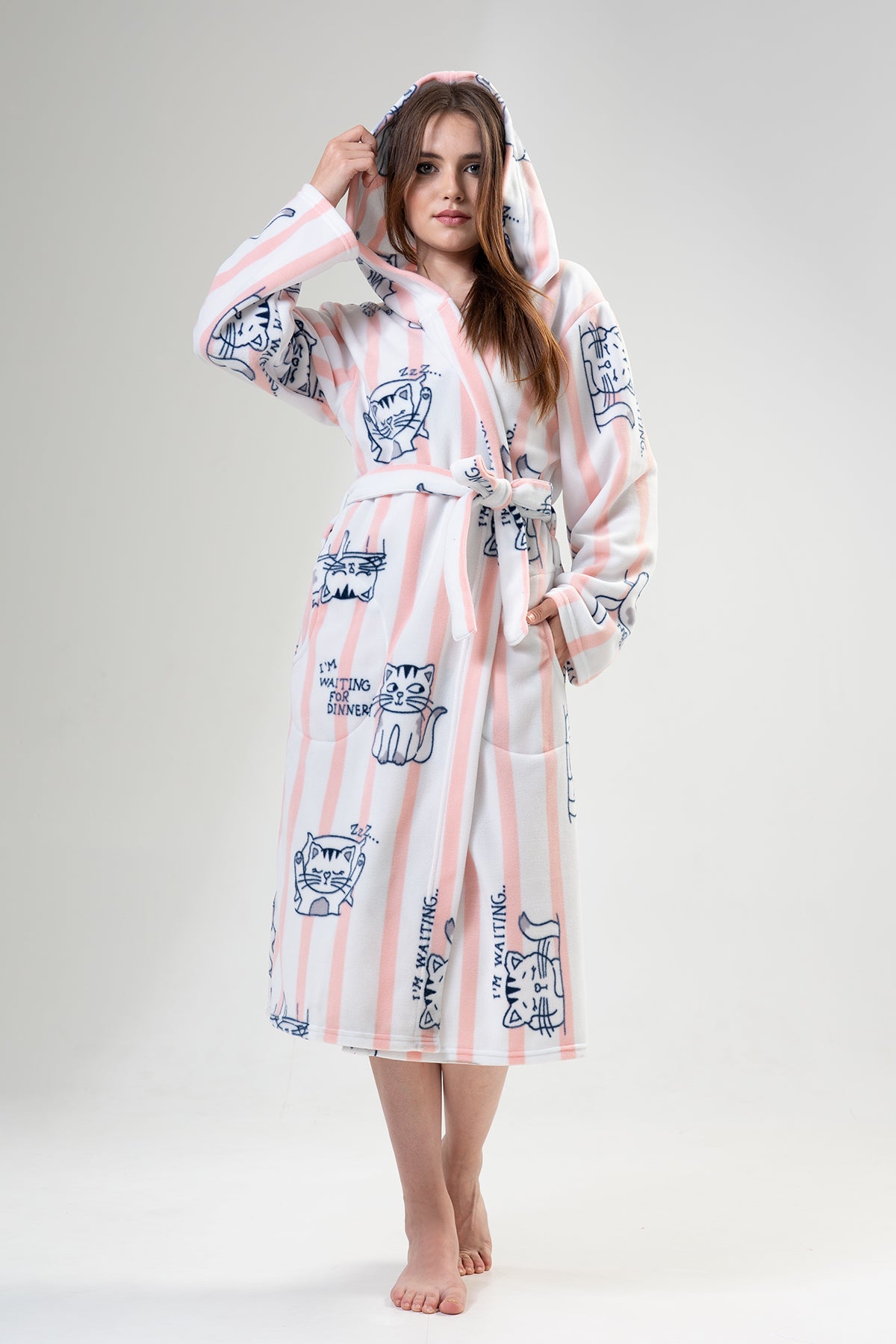 Woman Diny Dressing Gown