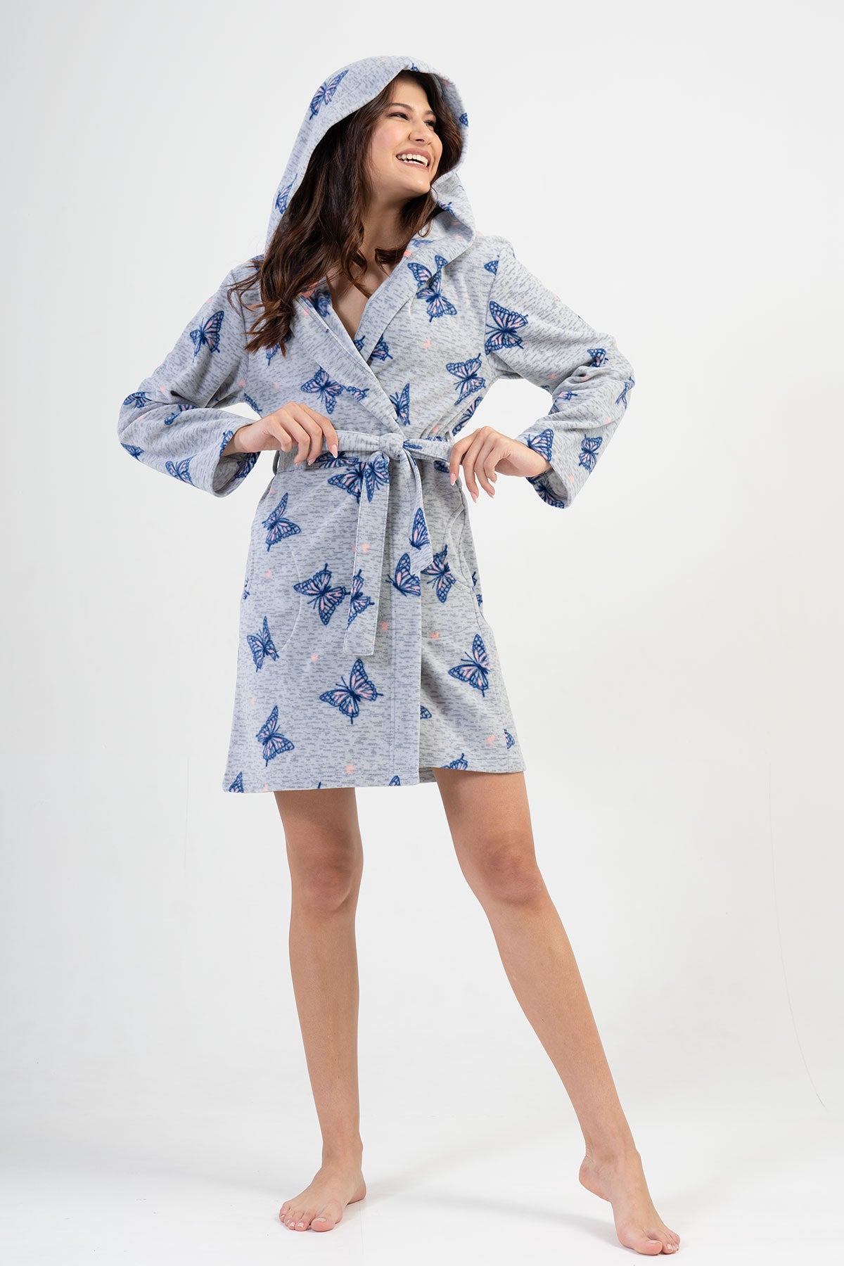 Woman Fleece Dressing Gown