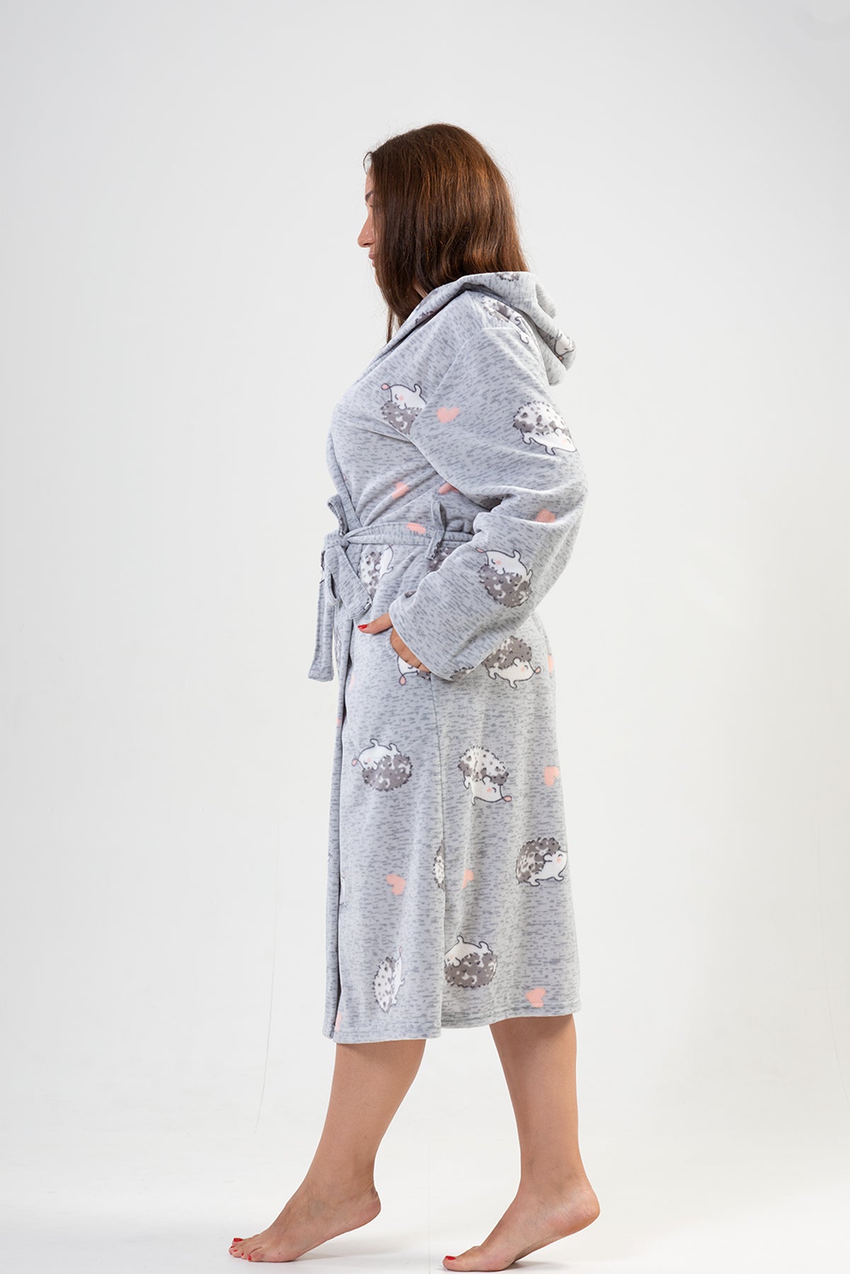 Woman Big Size Porky Dressing Gown
