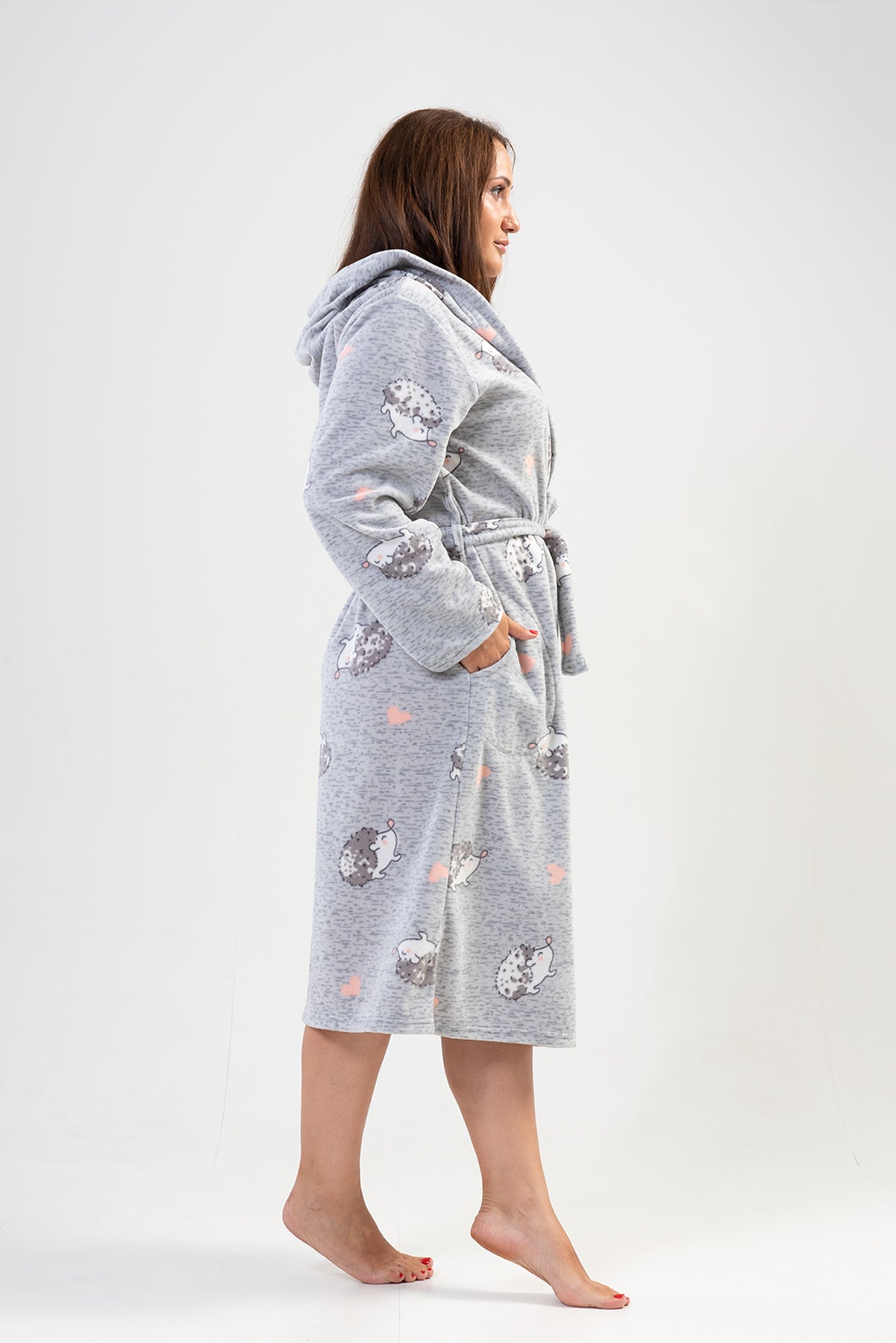 Woman Big Size Porky Dressing Gown