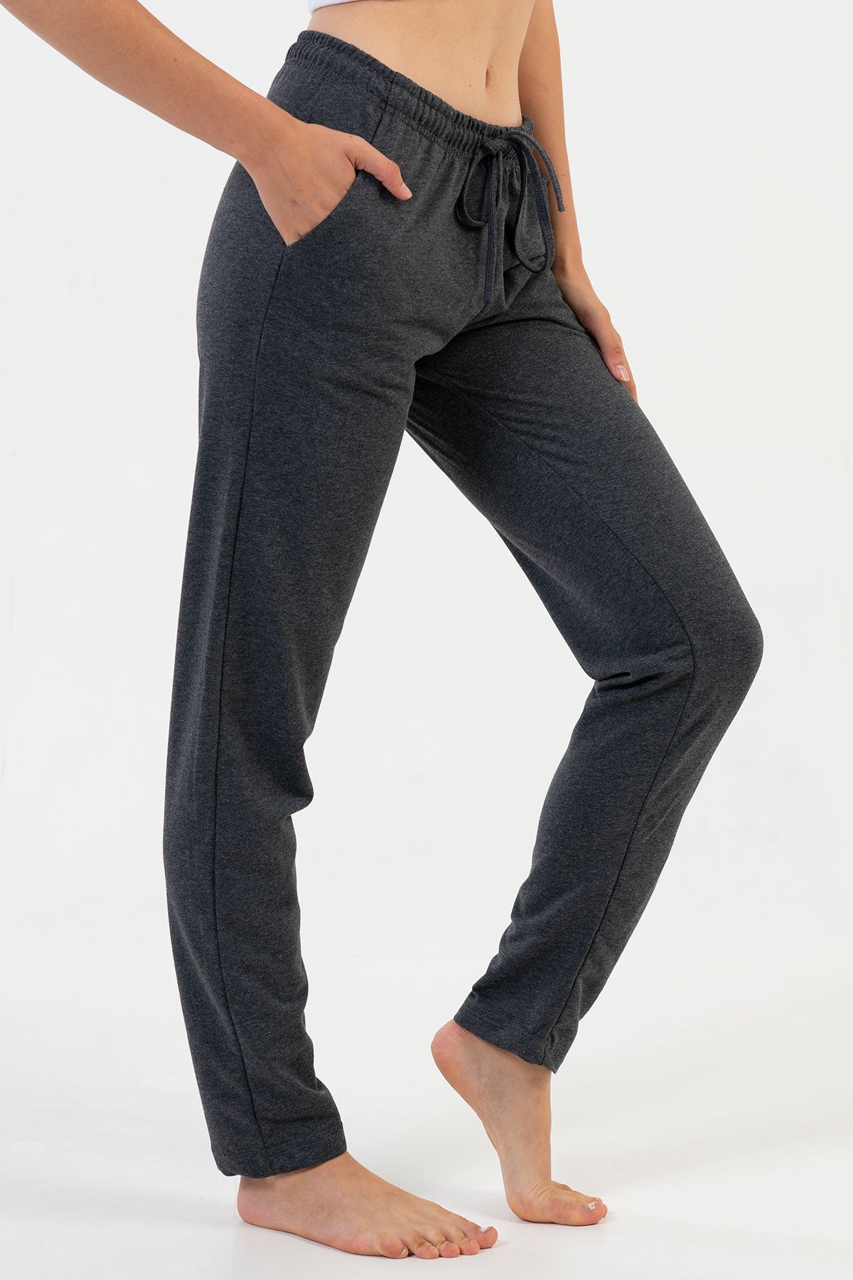 KADIN 2IPLIK CEPLI TEK ALT PIJAMA