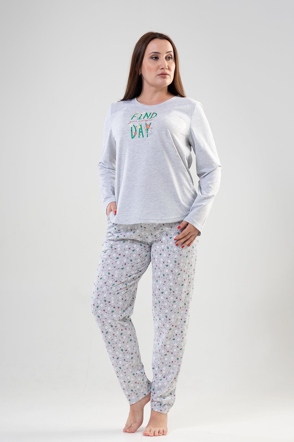 Woman Big Size Find Way Pyjama Set
