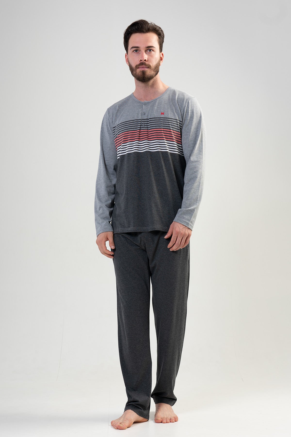 CEPLI ERKEK P.SUPREM XXL PATLI UZUN KOL PIJAMA TAKIM