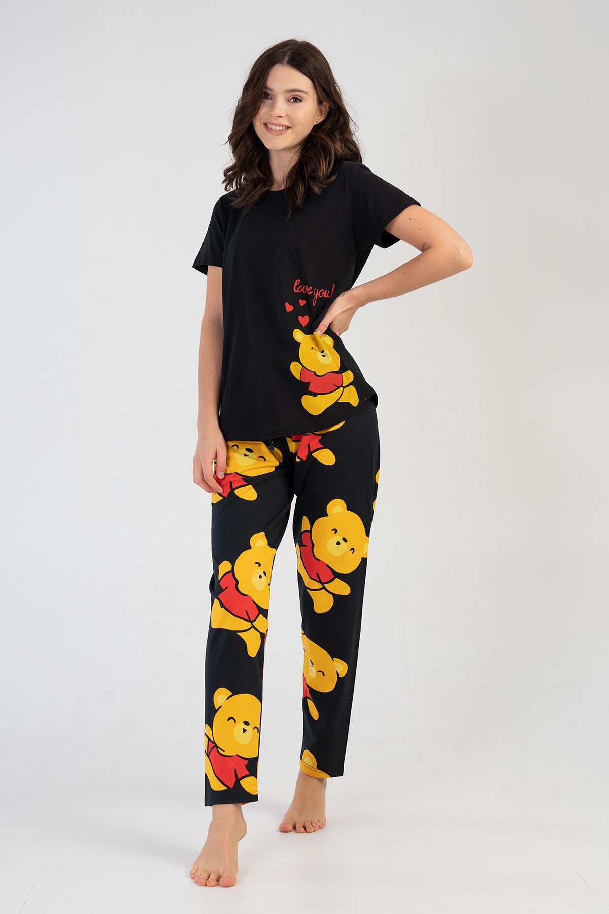 Woman Supreme Yellow Bear Pyjama Set