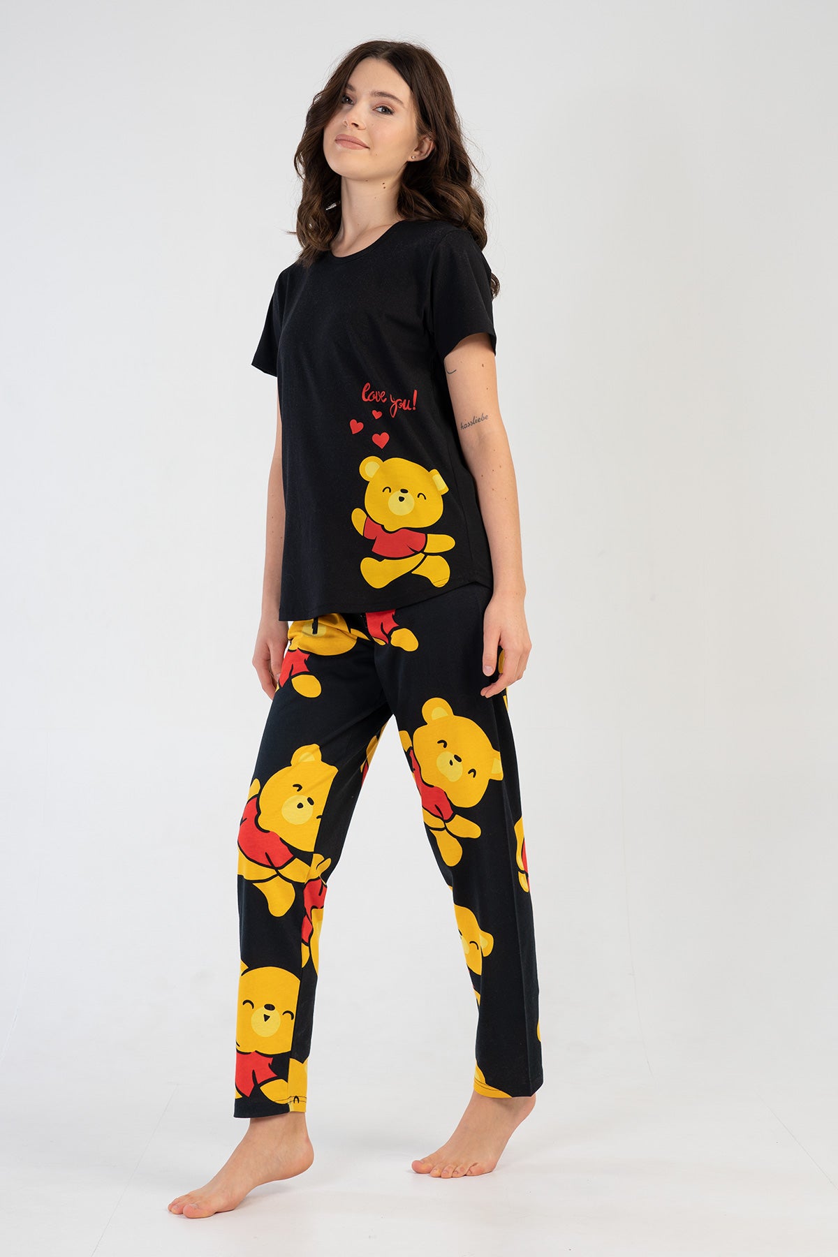 Woman Supreme Yellow Bear Pyjama Set