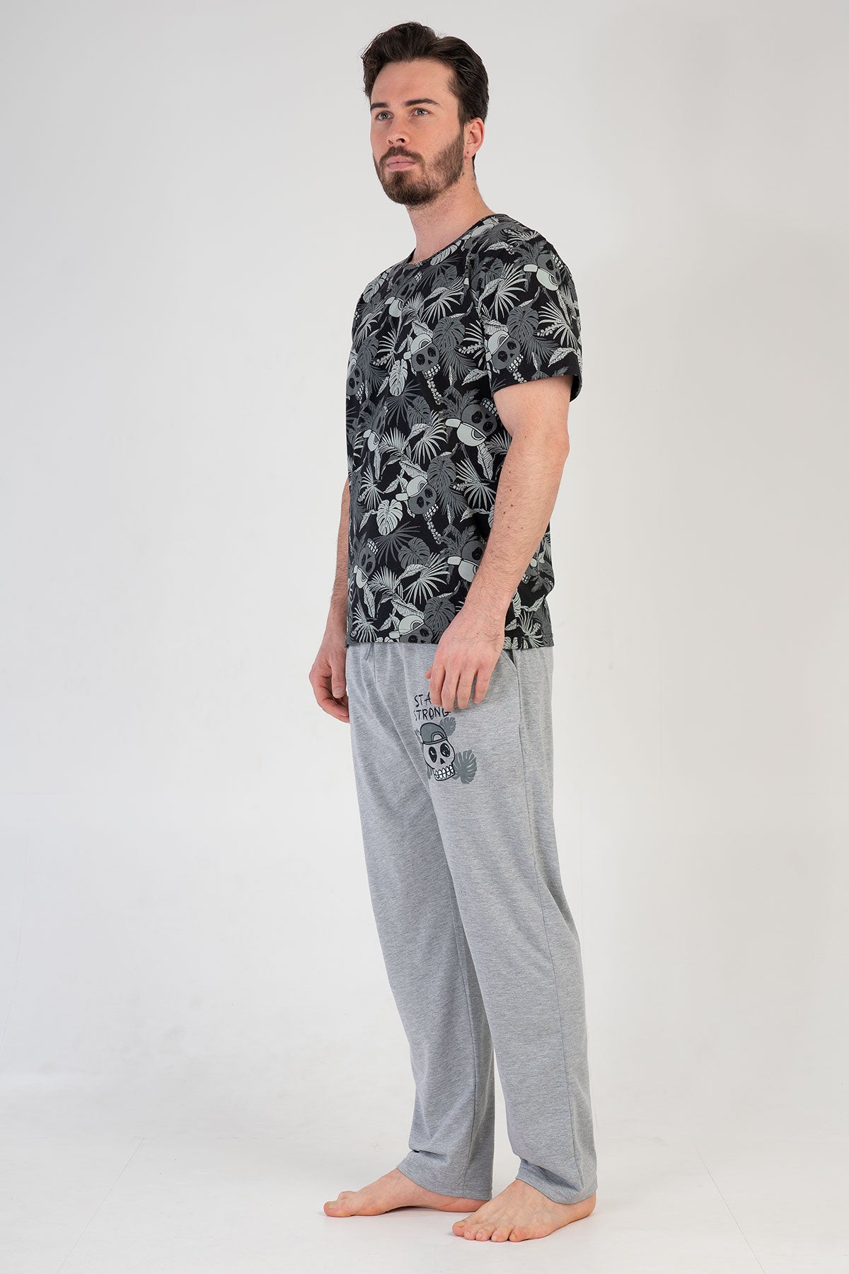 CEPLI ERKEK P.SUPREM O YAKA KISA KOL PIJAMA TAKIM