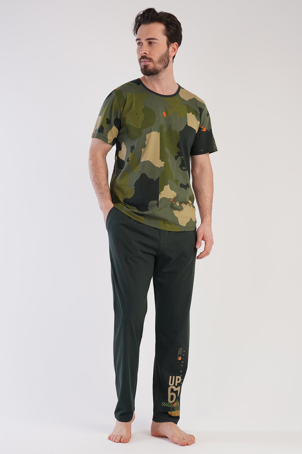 CEPLI ERKEK P.SUPREM XXL O YAKA KISA KOL PIJAMA TAKIM