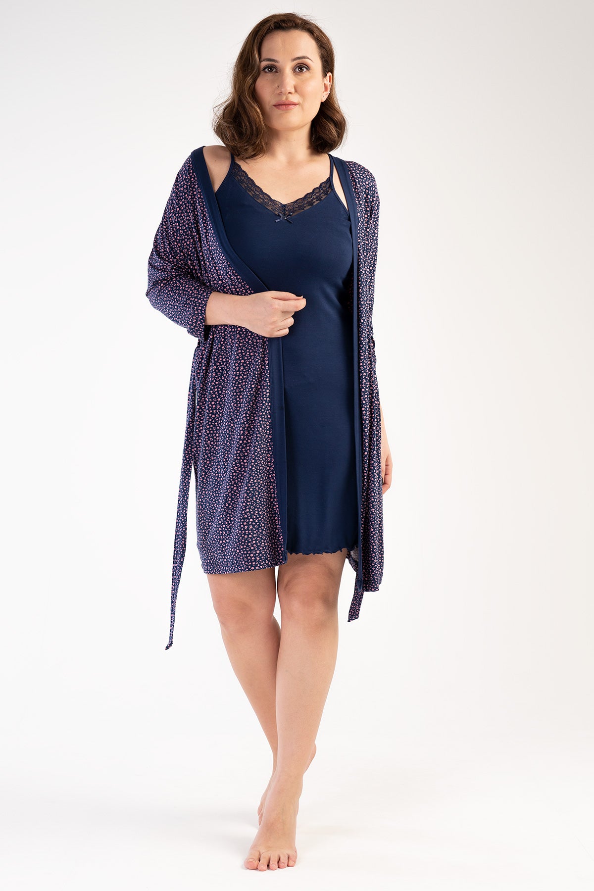 Woman Big Size Melody Dressing Gown Set