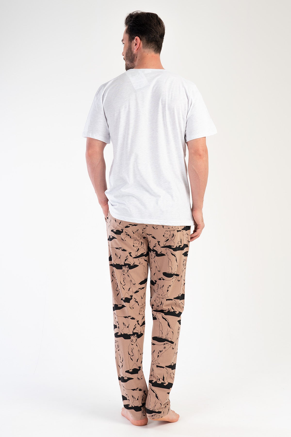 CEPLI ERKEK P.SUPREM V YAKA KISA KOL PIJAMA TAKIM