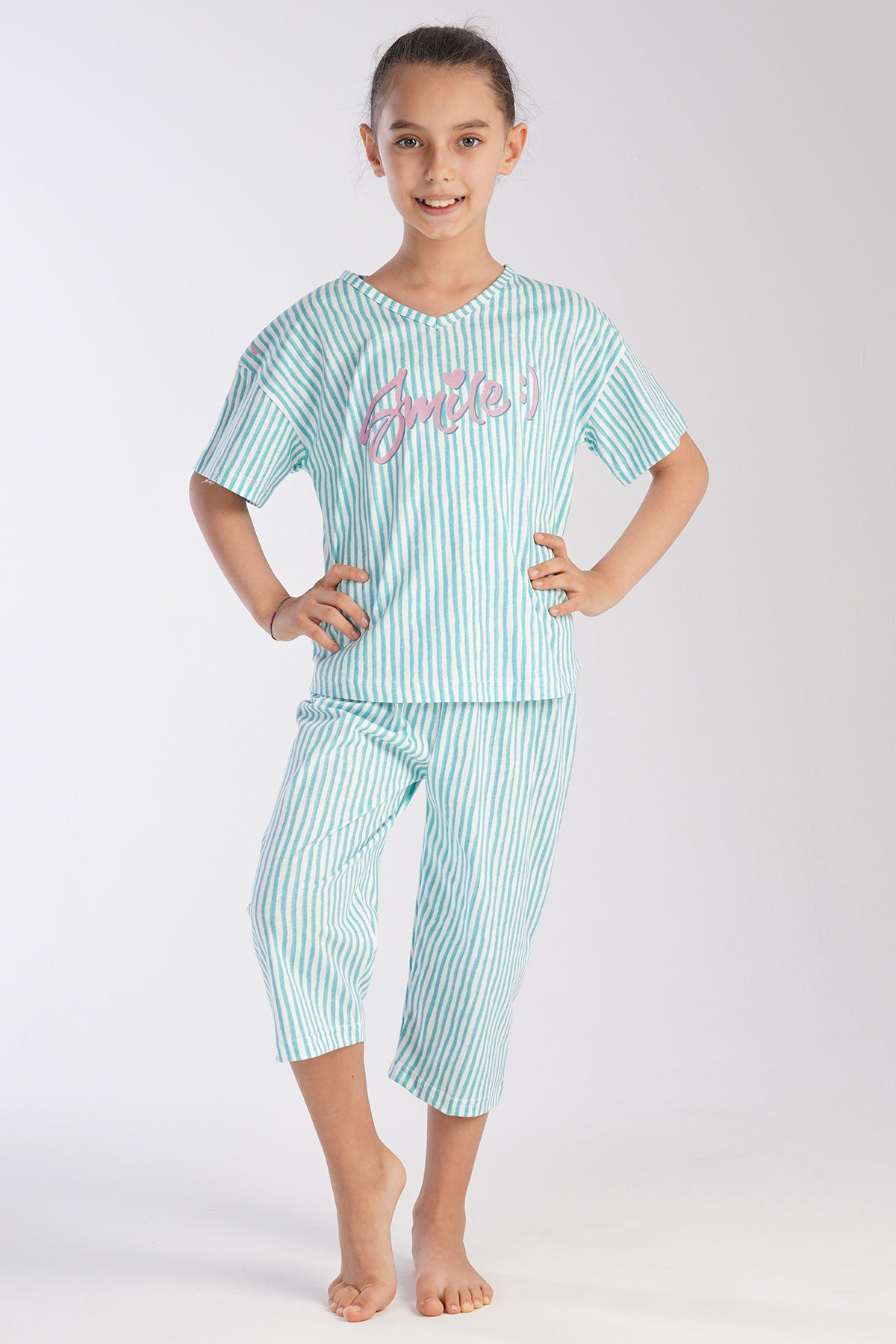 Kids' Girl Smile Capri Set