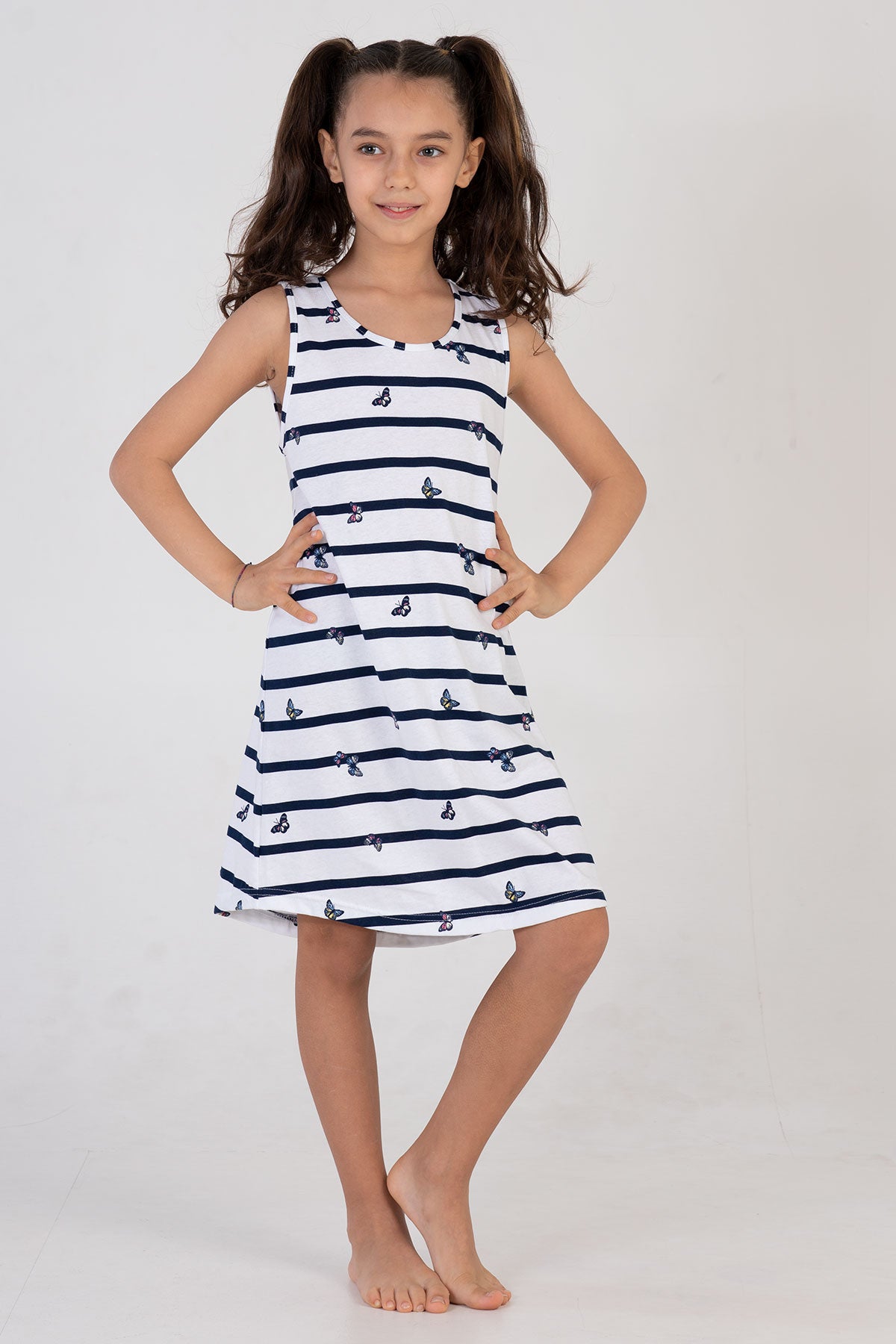 KIZ COCUK P.SUPREM KALIN ASKILI ETEGI OVAL TUNIK(3-4/9-10)