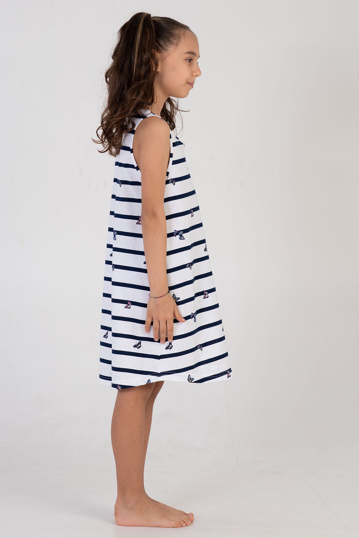 KIZ COCUK P.SUPREM KALIN ASKILI ETEGI OVAL TUNIK(3-4/9-10)