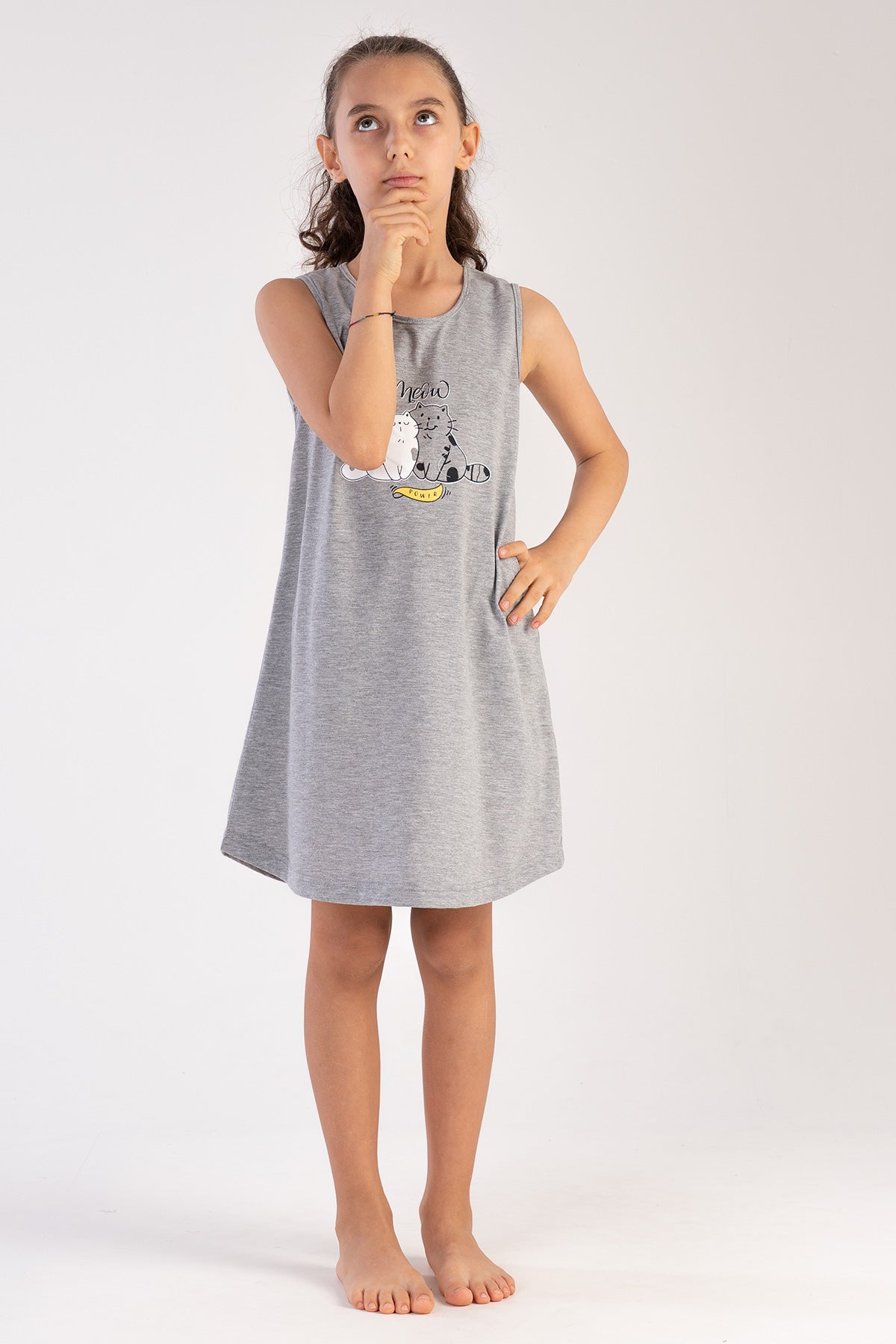 KIZ COCUK P.SUPREM KALIN ASKILI ETEGI OVAL TUNIK(3-4/9-10)