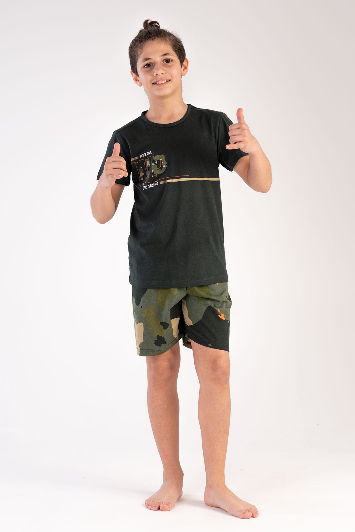Kids' Boy Camouflage Short Set
