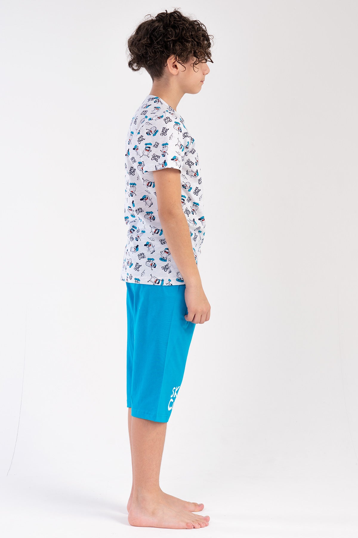 Kids' Boy Big Age Super Cool Capri Set
