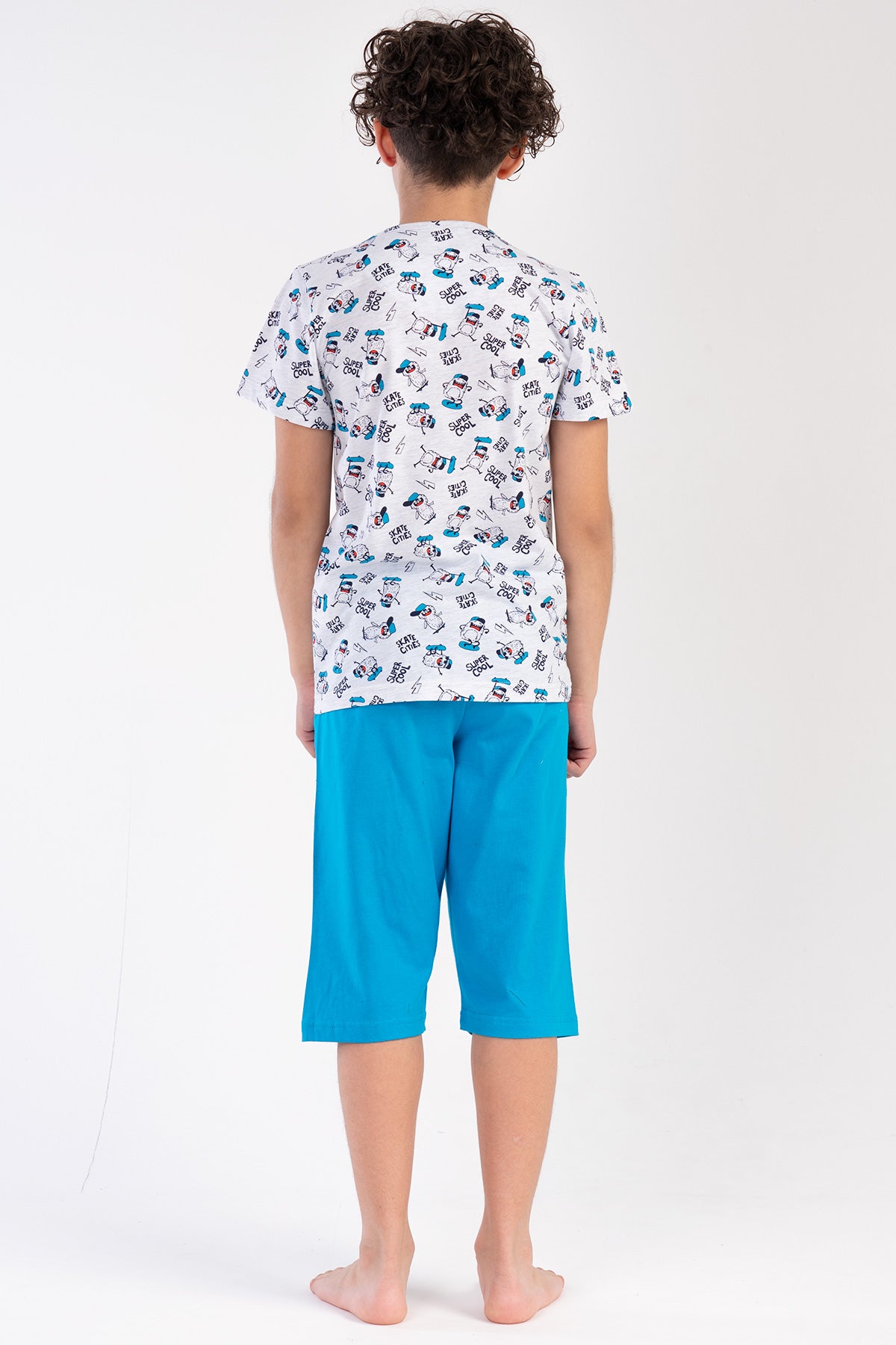Kids' Boy Big Age Super Cool Capri Set